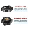 sourcing map 4pcs Star Knobs M8 Female Thread 32mm Head