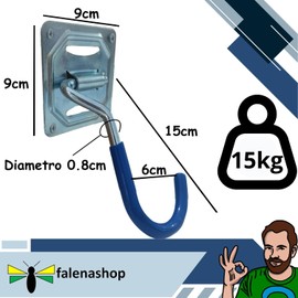 Parpyon® Wall Mounted Bicycle Holder No. 2 Bicycle Hooks, Roof Racks, Bicycle Carriers, Wall Mounted, Bicycle Holder for Floor, Various Models (Wall/Wall)