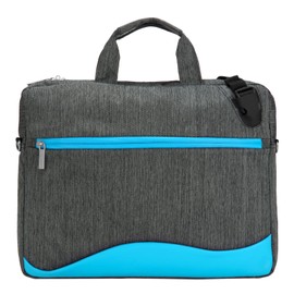 BPC 15-Inch Laptop Shoulder Bag | Durable Nylon Messenger Bag with Padded Compartments, Secure Buckle, Adjustable Strap (Blue-15)