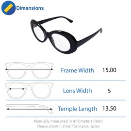 Komonee Clout Google Sunglasses Black Oval Frame Clear Lens Tint Glasses Designer Mens Womens UV400 Protection Classic Shades