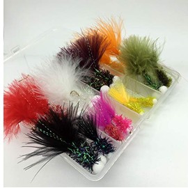 BestCity Fly Fishing Booby (Foam Head Boobie) Flies MIxed Colours size 10 set of 16 flies #332