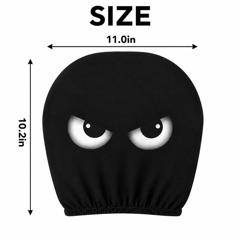 Funny Cartoon Car Headrest Covers 2PCS for Auto Interior Decoration