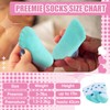 Toulite 12 Pairs Preemie Socks Baby Girls Boys Premature Ruffle