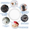 Disposable Shower Drain Hair Catcher Mesh Stickers, 30 Pack, Round