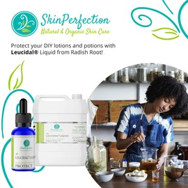 Leucidal® Liquid Radish Root Superior Natural DIY Lotion Making ECOCERT Alternative to Synthetic Preservatives Protect Homemade Hyaluronic Acid Serums Skin Perfection