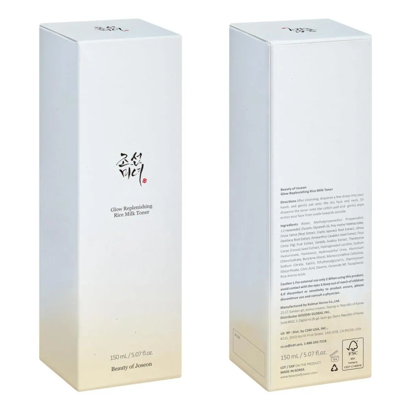 Toner Beauty Of Joseon Glow Replenishing Rice Milk 150ml