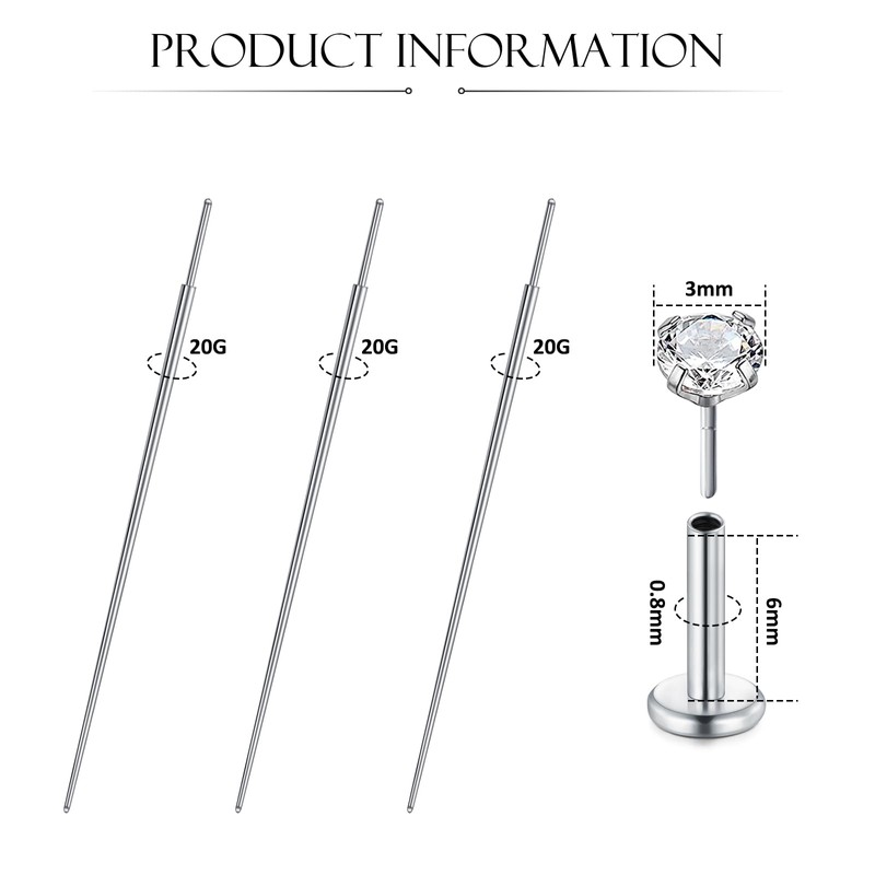 WillTen Piercing Insertion Aid Interchangeable Aid for Change, Insertion Tool,