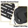 MAIKER Center Console MOLLE Panel with Storage Bag, Aluminum Tactical