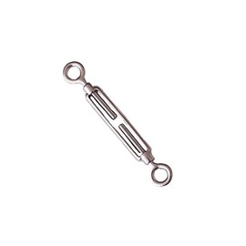 Merriway BH05001 Turnbuckle Strainer Eye to Eye Wire Rope Tensioner, M4 (5/32 inch) - A2 316 Marine Grade Stainless Steel