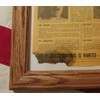Framed World War Two, WW2 Newspaper. Nazi ADOLF HITLER Wanted