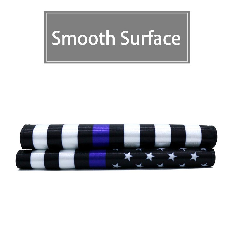 Motorcycle American Flag 7"x10" Thin Blue Line Flag Double-Sided Motorcycle