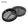 uxcell 10Pcs 60mm/2.4in Air Vents Circular Soffit Vents, Black Plastic