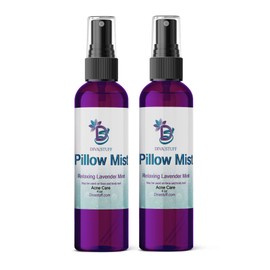 Diva Stuff Pillow Mist - Promotes Clear Skin & Protects from Acne-Causing Funk, Cleans Pillows, Hands & Sheets - Aromatherapy Spray for Relaxation & Sleep, Made in USA (Lavender, Dual Pack, 4 oz Each)