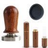 Coffee Tamper Set with Calibrated Spring Loaded Tamper 51mm, Espresso