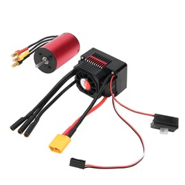 SURPASS HOBBY RC Sensorless Brushless Motor 4Poles 2845 3800KV+45A Waterproof ESC Adapter for 1:10 1:12 RC Car