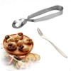 2pcs Stainless Steel Escargot Snail Tong and Snail Fork for