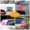Hatcherabilia Paws On Board Pet Funny Car Decals - Cat