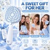 Bear-Shaped Self Cleaning Hair Brush, Curved Vented Design, Blue