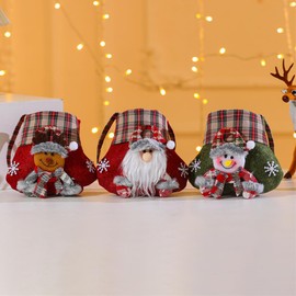 Ranvi 6 PCS Christmas bag Christmas Gift Bags Reusable Tote Bags, Suitable for Christmas Gift Bags, Party Gift Bags