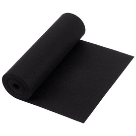 BENECREAT 118x9.45Inch Black Felt Roll, Non Woven Felt Fabric Craft Felt Fabric for Patchwork Sewing Deocoration Craft DIY, 1mm Thick