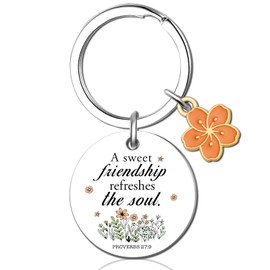 UIWIHHP Christian Gifts for Women Friendship Christian Keychain for Women Besties Religious Gifts for Christian Women Friends Small Christian Gifts for Sister Female Friends Keychain