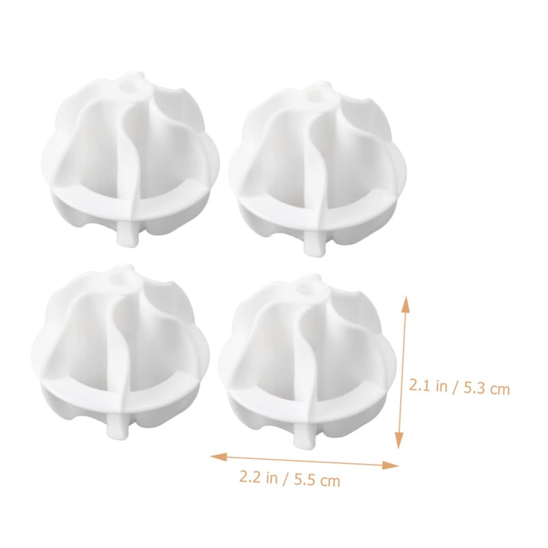 Ipetboom 4pcs Laundry Balls Winding Washer Balls for Clothes Cleaning