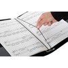 Classic Cantabile Music Folder (Sturdy Faux Leather, Hand Strap, Notes