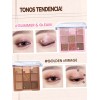 SHEGLAM Glimmer & Gleam Paleta de Sombras 9 Tonos Brillantes