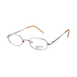 Calabria Metal Flex KIDS 1005 Oval Blue Light Blocking Reading Glasses +2.00 Pink Girls