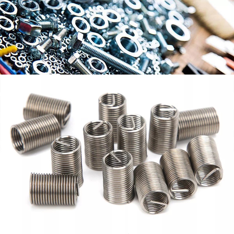 Generic Insertos Rosca 50 Piezas Tuerca Macho Hembra M10x1.25 1d