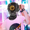 Punk Helmet Mask Futuristic Mask with Infinity Mirror Lights Techwear