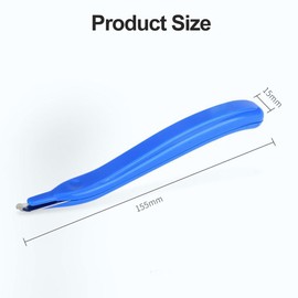 Staple Remover, Staple Remover, Staple Remover, Staple Clips, Magnetic Metal Stapler, Small Nail Puller, for School, Office and Home, Pack of 2 (Black + Blue)