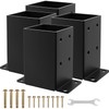 4x4 Post Base 4PCS, Inner Size 3.5x3.5 Inch Fence Post