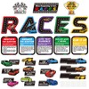 Cinrobiye 37 Pcs Races Writing Process Bulletin Board Decorations Set,Races