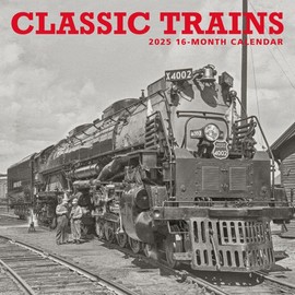 Calendar Ink, Trains Classic 2025 Wall Calendar