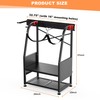 WALMANN Wall Mount Golf Bag Organizer, 2 Golf Bags Stand