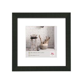 walther design HO330B Home Wooden Picture Frame, Black 30 x 30 cm