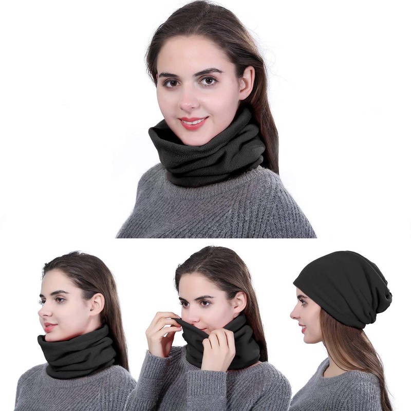 TraderPlus Pack de 3 polainas de forro polar resistente al