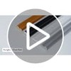 240"L x 0.9"W Peel and Stick Chair Rail Panel Molding,
