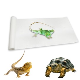 Hamiledyi Reptile Carpet Reptile Mat Terrarium Liner Bedding Substrate Mat Gecko Substrate Bearded Dragon Tank Flooring for Bearded Dragon Leopard Gecko Lizard Tortoise (12"X 122" Transparent)