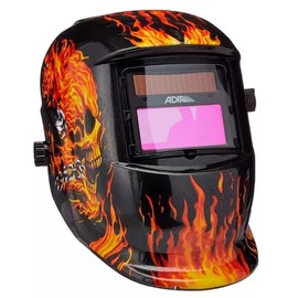 LINIUM - Careta para Soldar | Industrial | Soldador | Mascara | Filtro de Oscurecimiento. (Fuego)