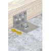 60mm x 40mm x 60mm Galvanised Adjustable Angle Brackets for