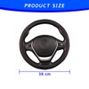 JNNJ Embossed Leather Steering Wheel Cover, Car Steering Wheel Cover,