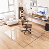 46"x46" Tempered Glass Chair Mat for Carpet