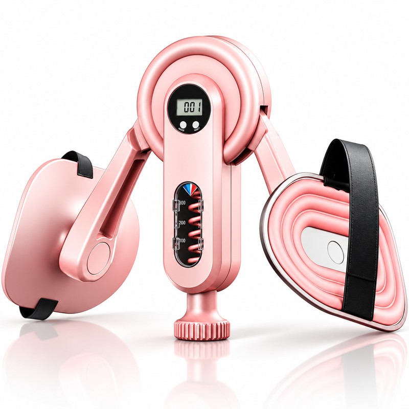 Thigh Exerciser for Home Workouts –10-100lbs Adjustable Resistance with Digital