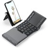 iClever Foldable Keyboard with Touchpad, BK08 Portable Tri-Folding Bluetooth Keyboard