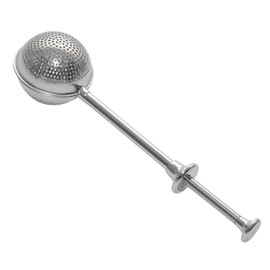 Anphly Press type tea maker, 304 stainless steel tea strainer, tea set accessories, tea filter, seasoning ball, retractable tea ball, full hole tea strainer, 1 piece for sale