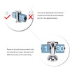 European Style Retro Digital Flip Down Clock 304 Stainless Steel