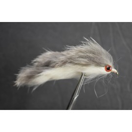 My Own GRAY & WHITE ZONKER STREAMER Fly Fishing Fly Flies, 1 Fly, You Choose Size - Size 10