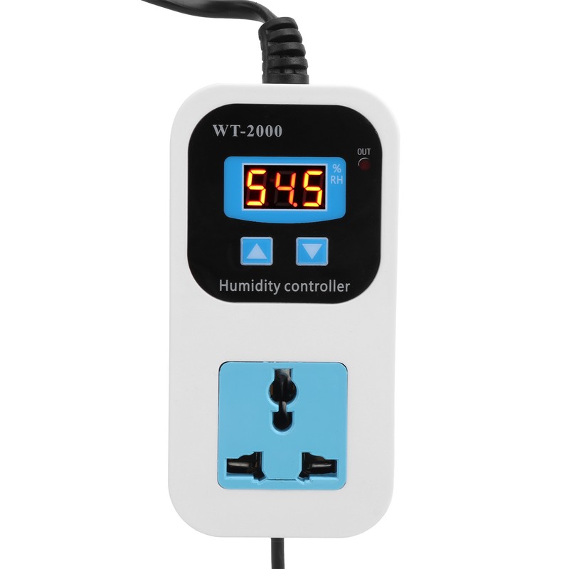 Digital Humidity Controller Humidify Dehumidification Switch Socket 0%~99%RH WT2000